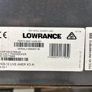 Alternative view of Lowrance HDS-12 LIVE with 3-in-1 Transducer